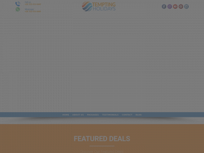 temptingholidays.com snapshot