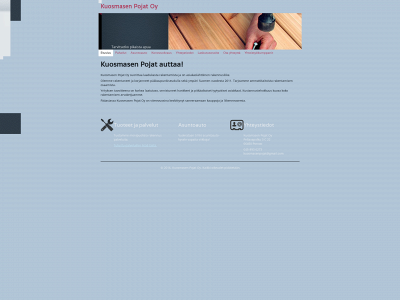 kuosmasenpojat.fi snapshot