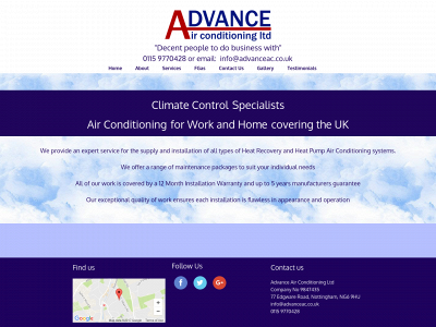 advanceac.co.uk snapshot