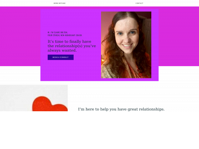 clairebolton.com snapshot