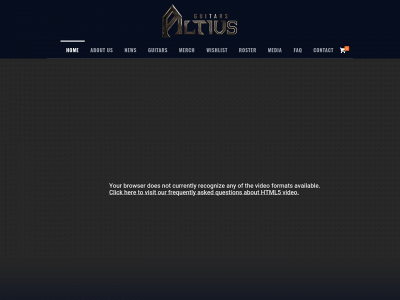 altiusguitars.com snapshot