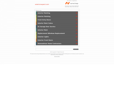 exterioraspect.com snapshot
