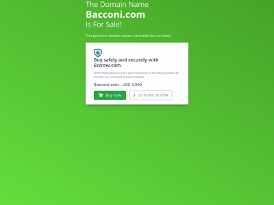 bacconi.com snapshot