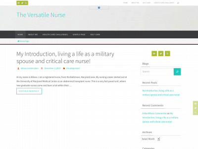 theversatilenurse.com snapshot