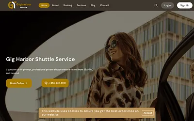 gigharborshuttle.com snapshot