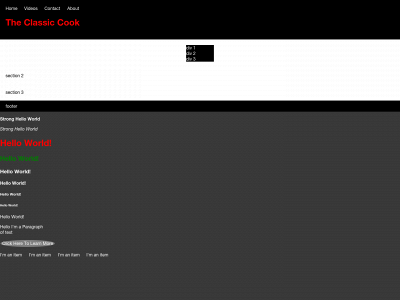 theclassiccook.com snapshot
