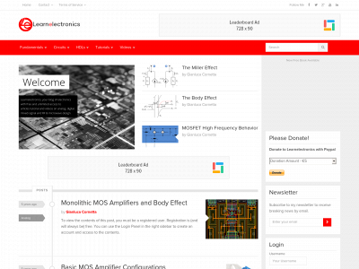 learnelectronics.org snapshot