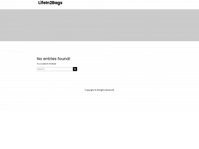 lifein2bags.com snapshot