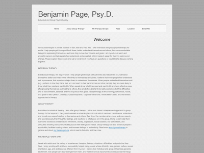 drbenjaminpage.com snapshot