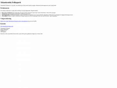 teknokratisk-folkeparti.dk snapshot