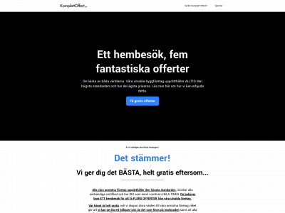 komplettoffert.se snapshot