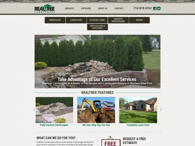 realtreelandscapes.com snapshot
