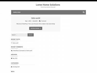 loreehomesolutions.com snapshot