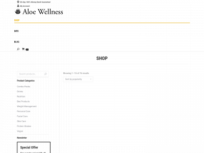 aloehealthwellness.com snapshot