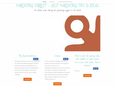 parentingcorrect.com snapshot