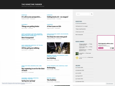thesometimefarmer.com snapshot