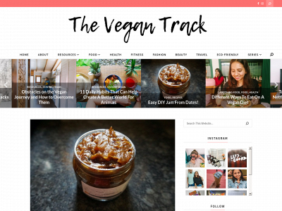 thevegantrack.com snapshot