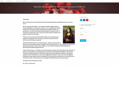 immunebuild.com snapshot