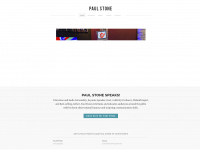 www.paulstonespeaks.com snapshot