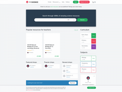 mrscience.co.uk snapshot