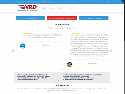 nrdeliveries.co.uk snapshot