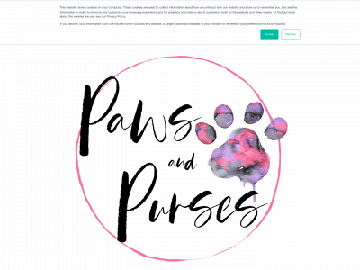 pawsandpurses.com snapshot