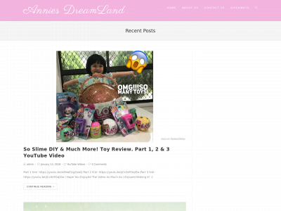 anniesdreamland.com snapshot