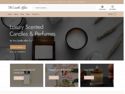 thecandleaffair.com snapshot