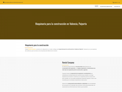 alquilerdemaquinariarentalcompany.es snapshot