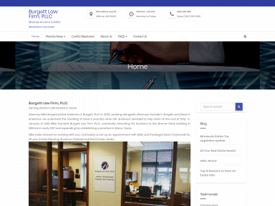 burgettlawfirm.com snapshot