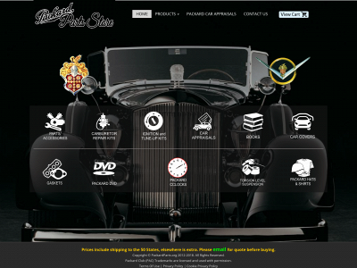 packardparts.org snapshot