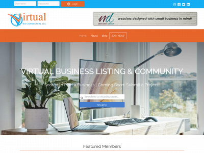 virtualbizconnection.com snapshot