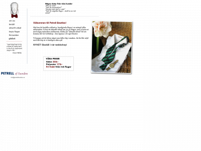 petrellbowties.se snapshot