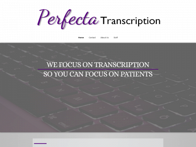 perfectatranscription.com snapshot