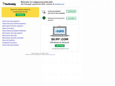 comparesecurity.info snapshot