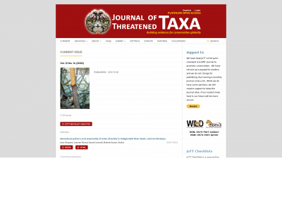 threatenedtaxa.org snapshot
