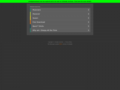 prodigalsunband.com snapshot