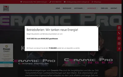 solingen-keramikversiegelung.de snapshot