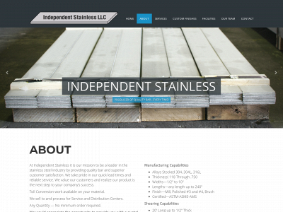 independentstainless.com snapshot