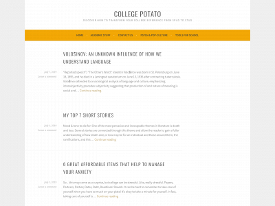 collegepotato.com snapshot