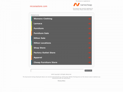 nicosiastore.com snapshot