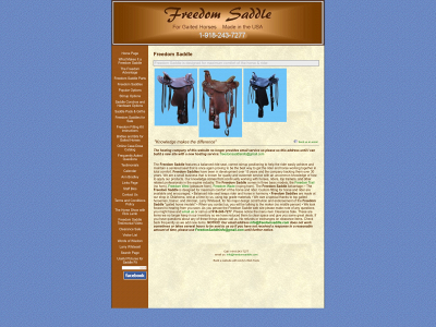 freedomsaddle.com snapshot