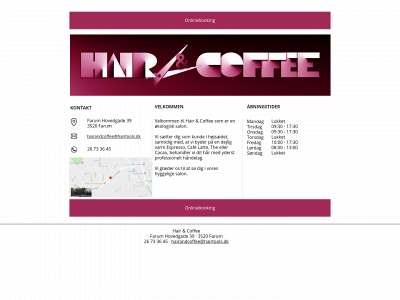 hairandcoffee.dk snapshot