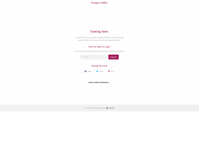 teequocoffee.com snapshot
