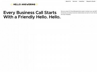helloanswering.com snapshot