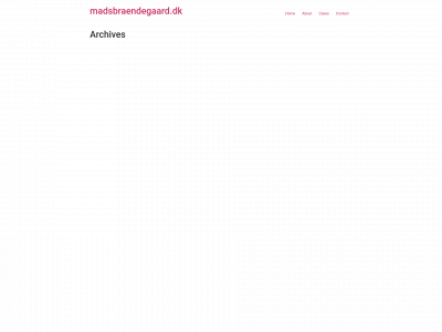 madsbraendegaard.dk snapshot