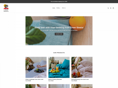 linensiesta.com snapshot