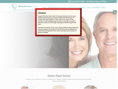 denturehelper.com snapshot