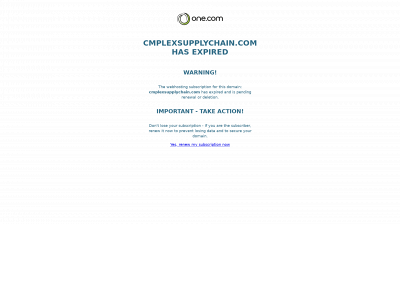 cmplexsupplychain.com snapshot