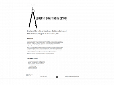 albrechtdesign.net snapshot